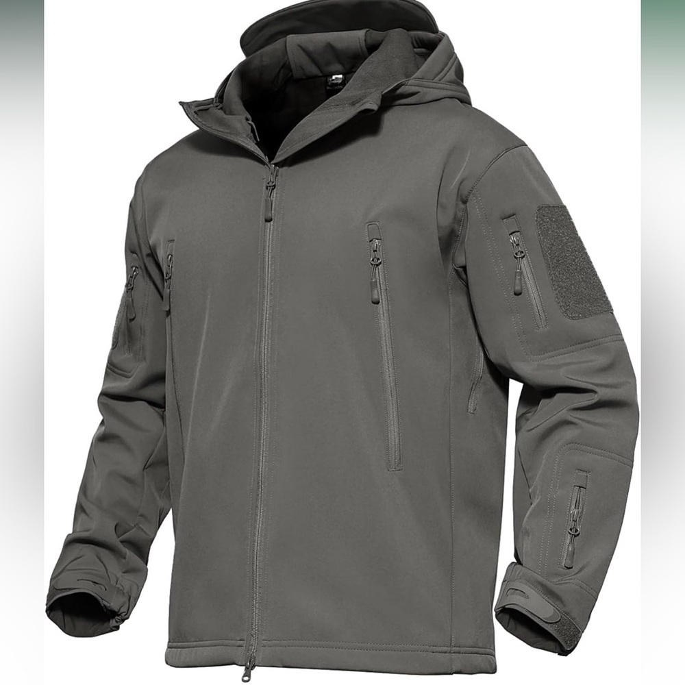 Men's Waterproof Tactical Jacket Warm Outdoor Soft Shell Jacket M